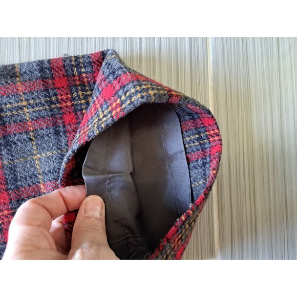 Abercrombie & Fitch Womens Wool Blend Plaid Pants Size 2 Lined Academia Y2K Nice - Picture 9 of 9